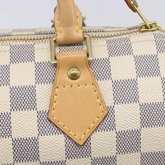LOUIS VUITTON Damier Azur Speedy 25 Hand Bag N41534 LV Auth ki6927V