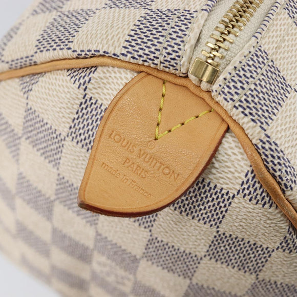 LOUIS VUITTON Damier Azur Speedy 25 Hand Bag N41534 LV Auth ki6927V