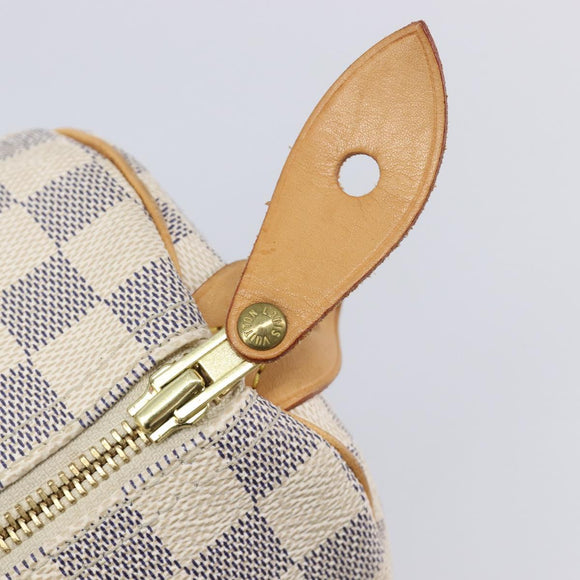 LOUIS VUITTON Damier Azur Speedy 25 Hand Bag N41534 LV Auth ki6927V