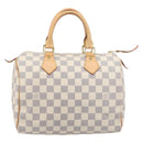 LOUIS VUITTON Damier Azur Speedy 25 Hand Bag N41534 LV Auth ki6927V-2