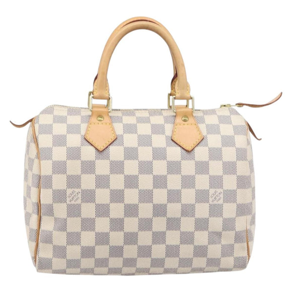 LOUIS VUITTON Damier Azur Speedy 25 Hand Bag N41534 LV Auth ki6927V