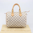 LOUIS VUITTON Damier Azur Speedy 25 Hand Bag N41534 LV Auth ki6927V-26