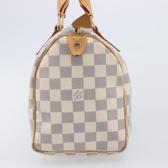 LOUIS VUITTON Damier Azur Speedy 25 Hand Bag N41534 LV Auth ki6927V