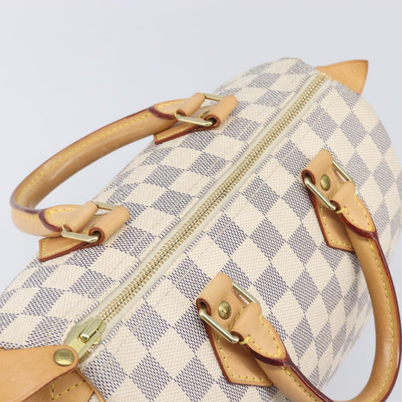LOUIS VUITTON Damier Azur Speedy 25 Hand Bag N41534 LV Auth ki6927V