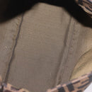 FENDI Zucca Canvas Mamma Baguette Shoulder Bag Brown Silver Auth ki6929V-22