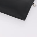 FENDI Zucca Canvas Clutch Bag PVC Black Silver 7N0100 Auth ki6931V-11