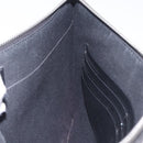 FENDI Zucca Canvas Clutch Bag PVC Black Silver 7N0100 Auth ki6931V-18