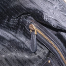 PRADA Tote Bag Leather 2way Black Gold Tone Auth ki6940V-24
