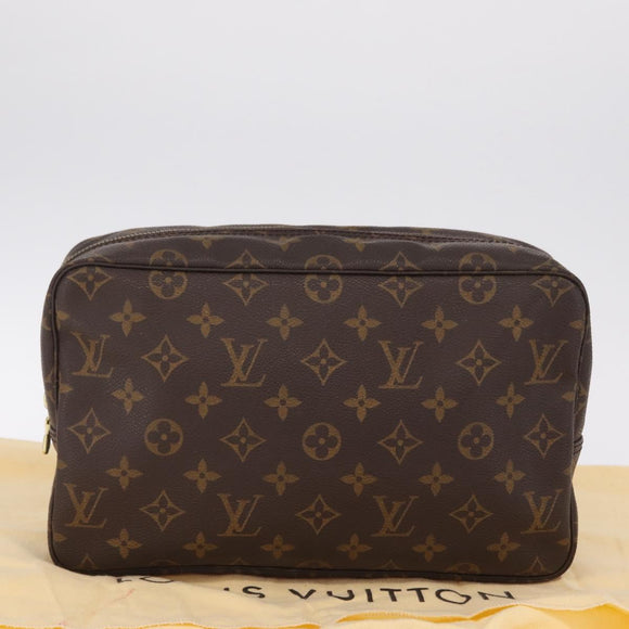 LOUIS VUITTON Monogram Trousse Toilette 28 Clutch Bag M47522 LV Auth ki6941V