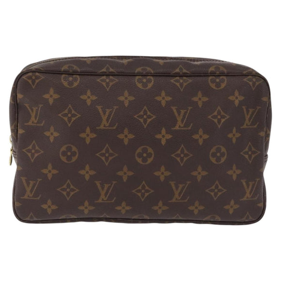 LOUIS VUITTON Monogram Trousse Toilette 28 Clutch Bag M47522 LV Auth ki6941V