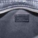 BURBERRY Nova Check Shoulder Bag PVC Leather Beige Silver Auth ki6942V-22