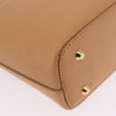 BURBERRY Nova Check Shoulder Bag Leather Beige Gold Tone Auth ki6943A-14