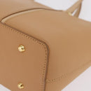 BURBERRY Nova Check Shoulder Bag Leather Beige Gold Tone Auth ki6944A-11