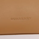 BURBERRY Nova Check Shoulder Bag Leather Beige Gold Tone Auth ki6944A-14