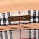 BURBERRY Nova Check Shoulder Bag Leather Beige Gold Tone Auth ki6944A-16