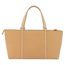 BURBERRY Nova Check Shoulder Bag Leather Beige Gold Tone Auth ki6944A-3