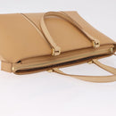 BURBERRY Nova Check Shoulder Bag Leather Beige Gold Tone Auth ki6944A-6