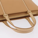 BURBERRY Nova Check Shoulder Bag Leather Beige Gold Tone Auth ki6944A-7
