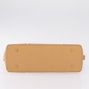 BURBERRY Nova Check Shoulder Bag Leather Beige Gold Tone Auth ki6944A-9