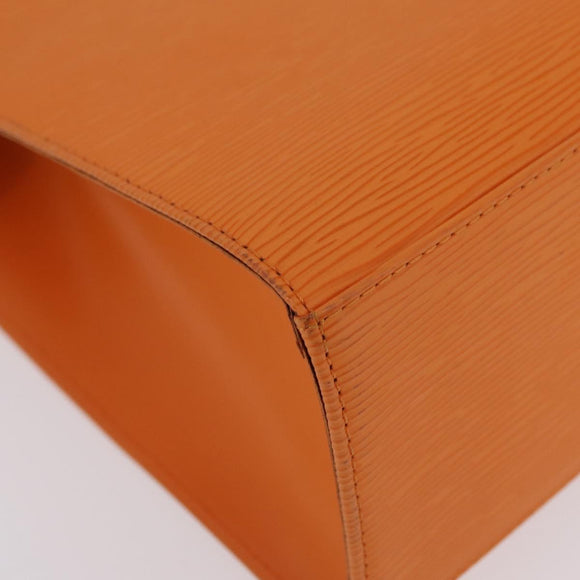 LOUIS VUITTON Epi Croisette PM Tote Bag Orange Mandarin M5249H LV Auth ki6947V