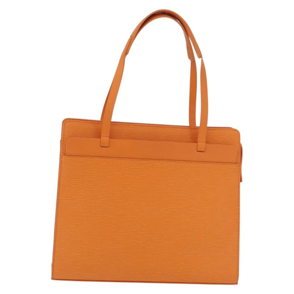 LOUIS VUITTON Epi Croisette PM Tote Bag Orange Mandarin M5249H LV Auth ki6947V