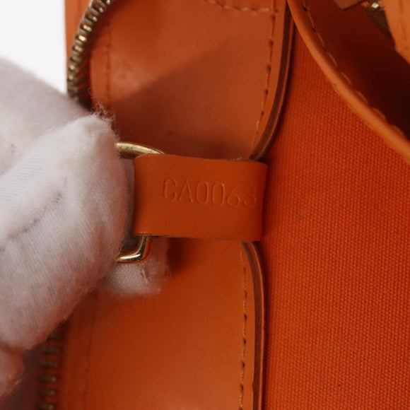 LOUIS VUITTON Epi Croisette PM Tote Bag Orange Mandarin M5249H LV Auth ki6947V