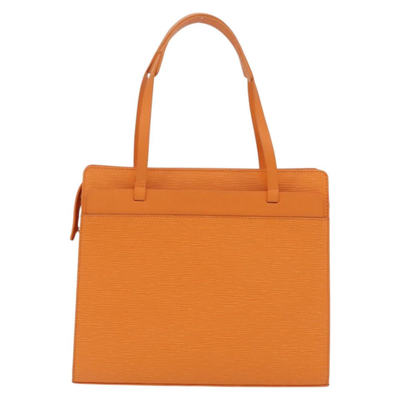 LOUIS VUITTON Epi Croisette PM Tote Bag Orange Mandarin M5249H LV Auth ki6947V