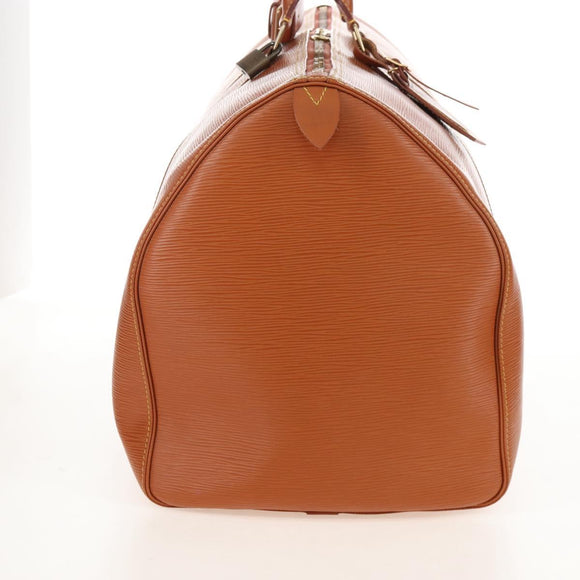 LOUIS VUITTON Epi Keepall 55 Boston Bag Zipangu Gold M42958 LV Auth ki6949V