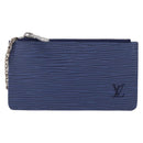 LOUIS VUITTON Epi Pochette Cles Coin Purse Blue Myrtille M6380G LV Auth ki6951V-2