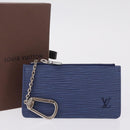 LOUIS VUITTON Epi Pochette Cles Coin Purse Blue Myrtille M6380G LV Auth ki6951V-21