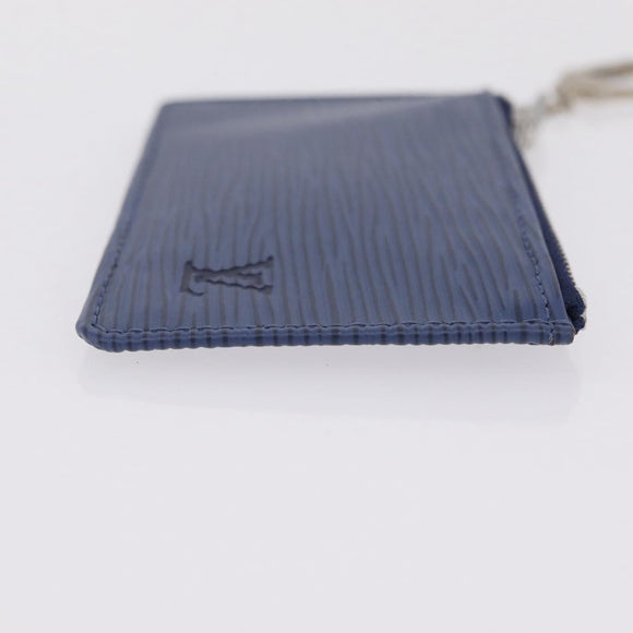 LOUIS VUITTON Epi Pochette Cles Coin Purse Blue Myrtille M6380G LV Auth ki6951V