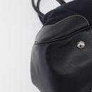 PRADA Boston Bag Nylon Navy Silver Auth ki6952V-10