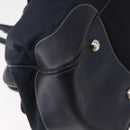 PRADA Boston Bag Nylon Navy Silver Auth ki6952V-12