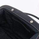 PRADA Boston Bag Nylon Navy Silver Auth ki6952V-17