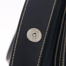 PRADA Boston Bag Nylon Navy Silver Auth ki6952V-18