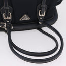 PRADA Boston Bag Nylon Navy Silver Auth ki6952V-7