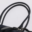 PRADA Boston Bag Nylon Navy Silver Auth ki6952V-8