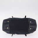 PRADA Boston Bag Nylon Navy Silver Auth ki6952V-9