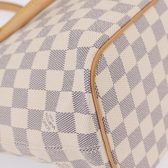 LOUIS VUITTON Damier Azur Saleya PM Tote Bag N51186 LV Auth ki6954V