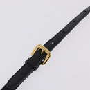 PRADA Tote Bag Nylon 2way Black Gold Tone Auth ki6955V-12