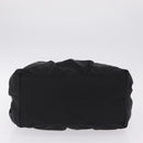 PRADA Tote Bag Nylon 2way Black Gold Tone Auth ki6955V-13