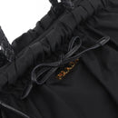 PRADA Tote Bag Nylon 2way Black Gold Tone Auth ki6955V-18