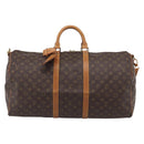 LOUIS VUITTON Monogram Keepall Bandouliere 55 Boston Bag M41414 LV Auth ki6956V-2