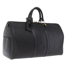 LOUIS VUITTON Epi Keepall 45 Boston Bag Noir M42972 LV Auth ki6957V-1