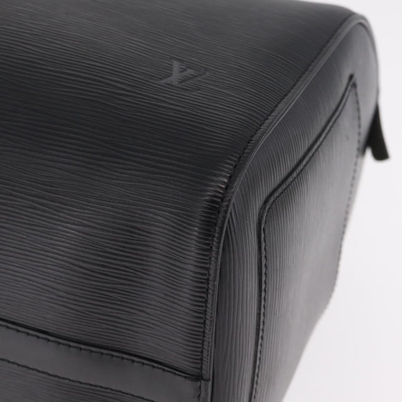 LOUIS VUITTON Epi Keepall 45 Boston Bag Noir M42972 LV Auth ki6957V