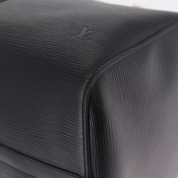LOUIS VUITTON Epi Keepall 45 Boston Bag Noir M42972 LV Auth ki6957V