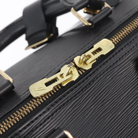 LOUIS VUITTON Epi Keepall 45 Boston Bag Noir M42972 LV Auth ki6957V