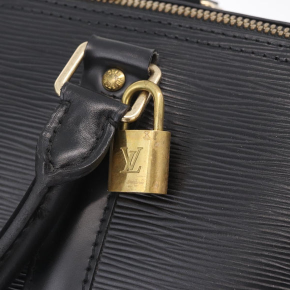 LOUIS VUITTON Epi Keepall 45 Boston Bag Noir M42972 LV Auth ki6957V