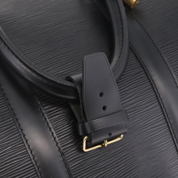 LOUIS VUITTON Epi Keepall 45 Boston Bag Noir M42972 LV Auth ki6957V