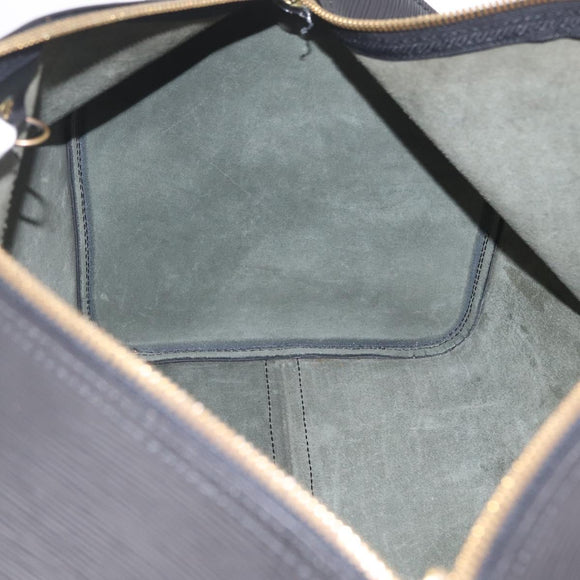 LOUIS VUITTON Epi Keepall 45 Boston Bag Noir M42972 LV Auth ki6957V